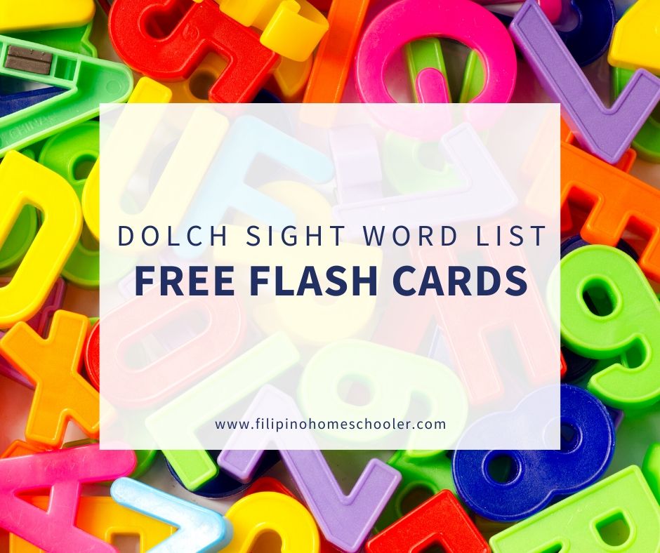 Dolch Word Lists Flash Cards