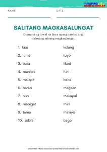 magkasalungat salitang