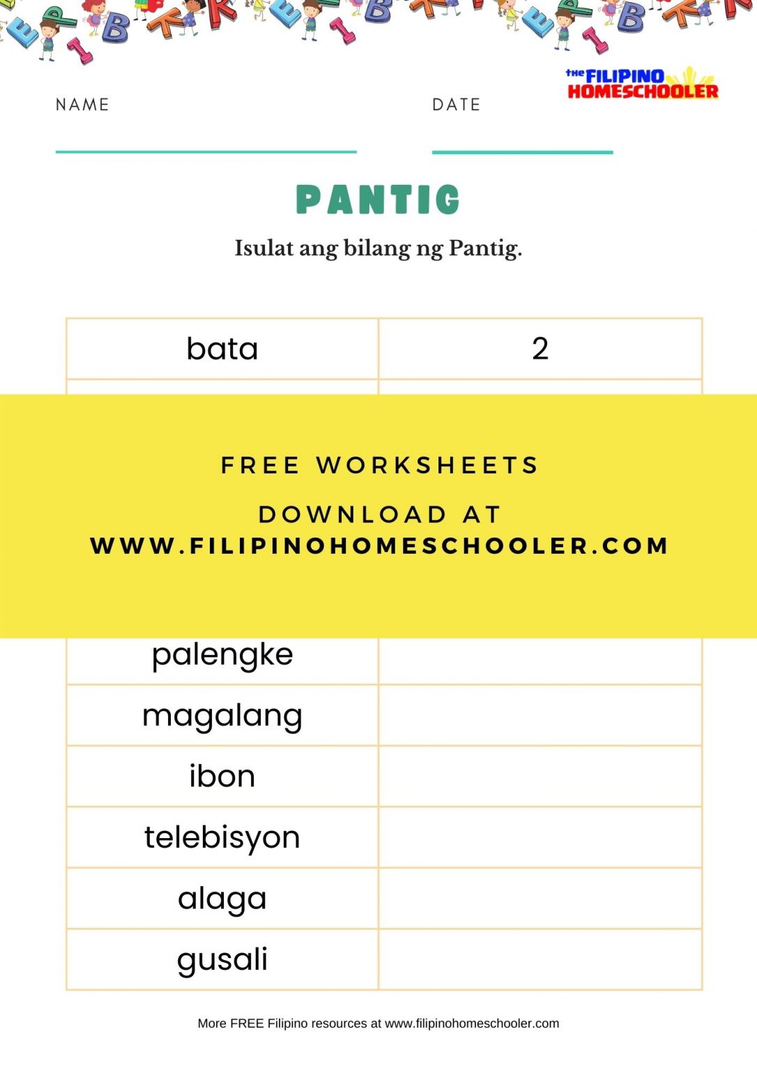 Free Patinig Worksheets Set 2 — The Filipino Homeschooler 6908