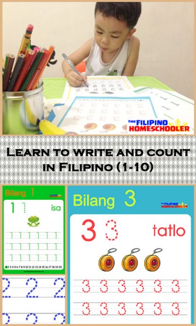 FREE Filipino Numbers Worksheets from 1-10 — The Filipino Homeschooler