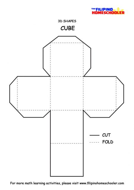 3D Shapes Paper Models — The Filipino Homeschooler