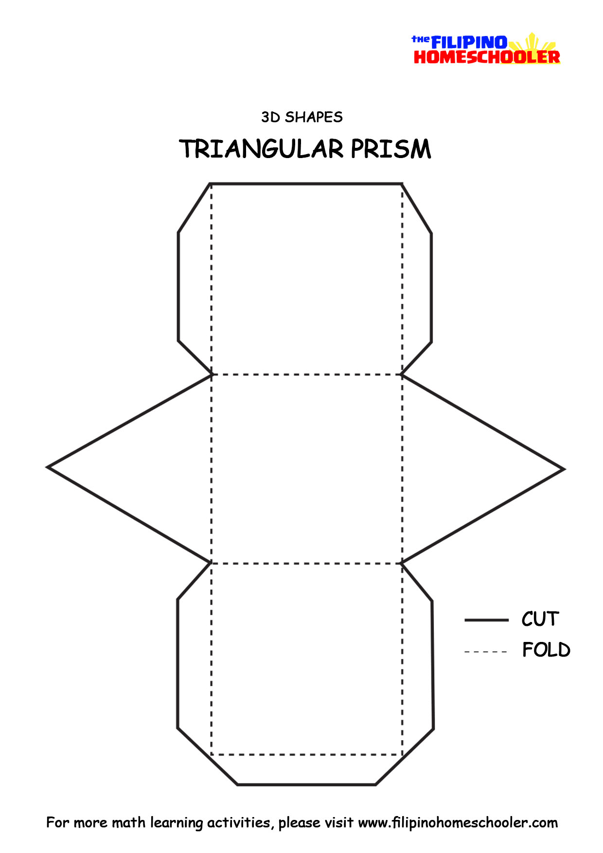 3D Shapes Paper Models — The Filipino Homeschooler