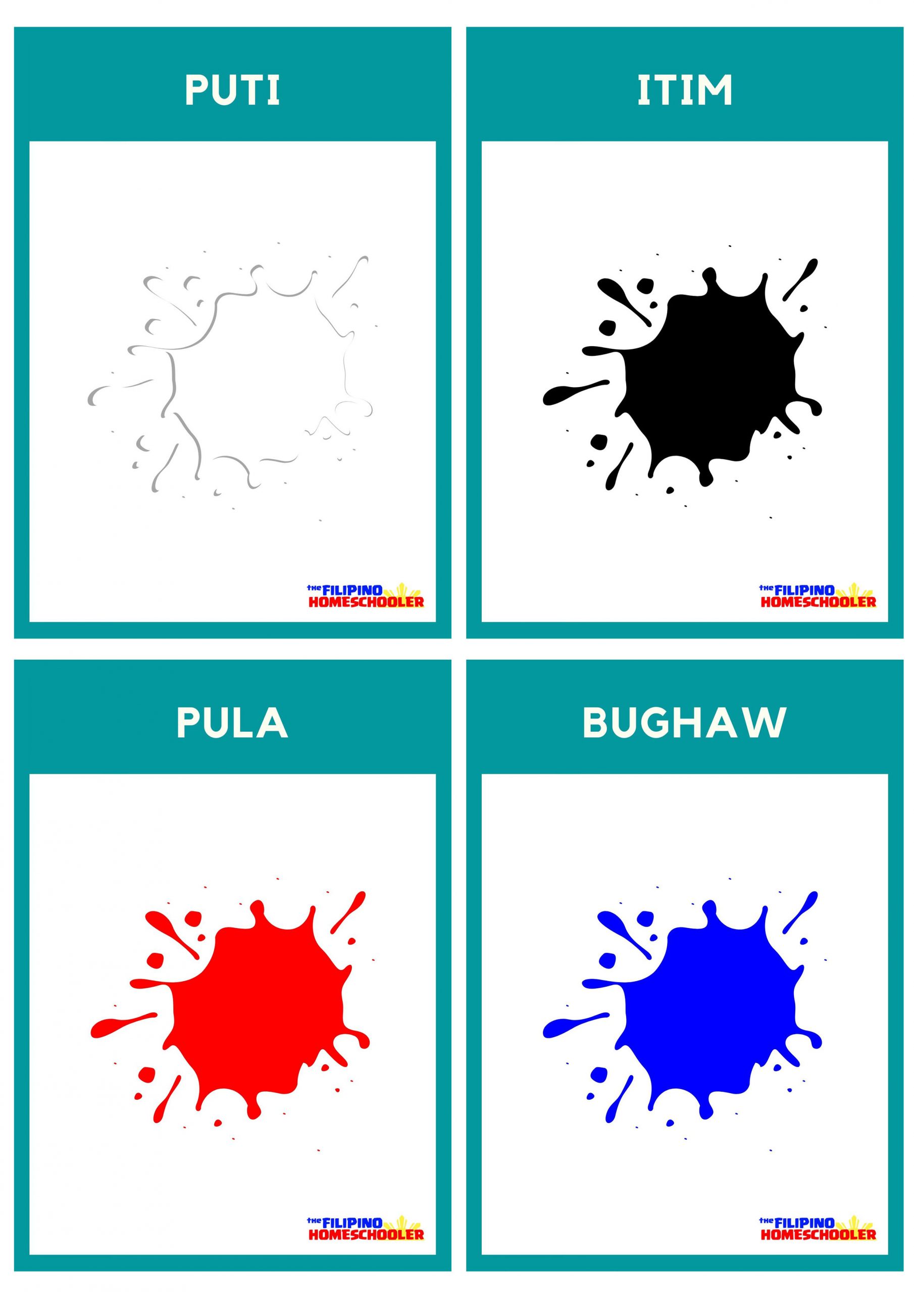 FREE Filipino Flashcards - Colors (Mga Kulay) — The Filipino Homeschooler