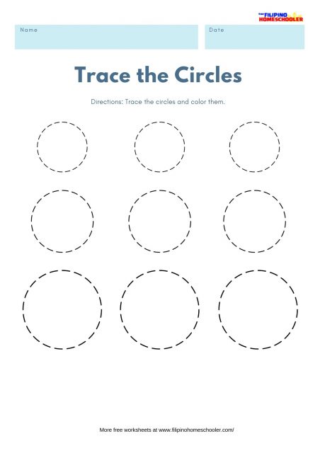 Trace the Shapes Math Worksheets — The Filipino Homeschooler