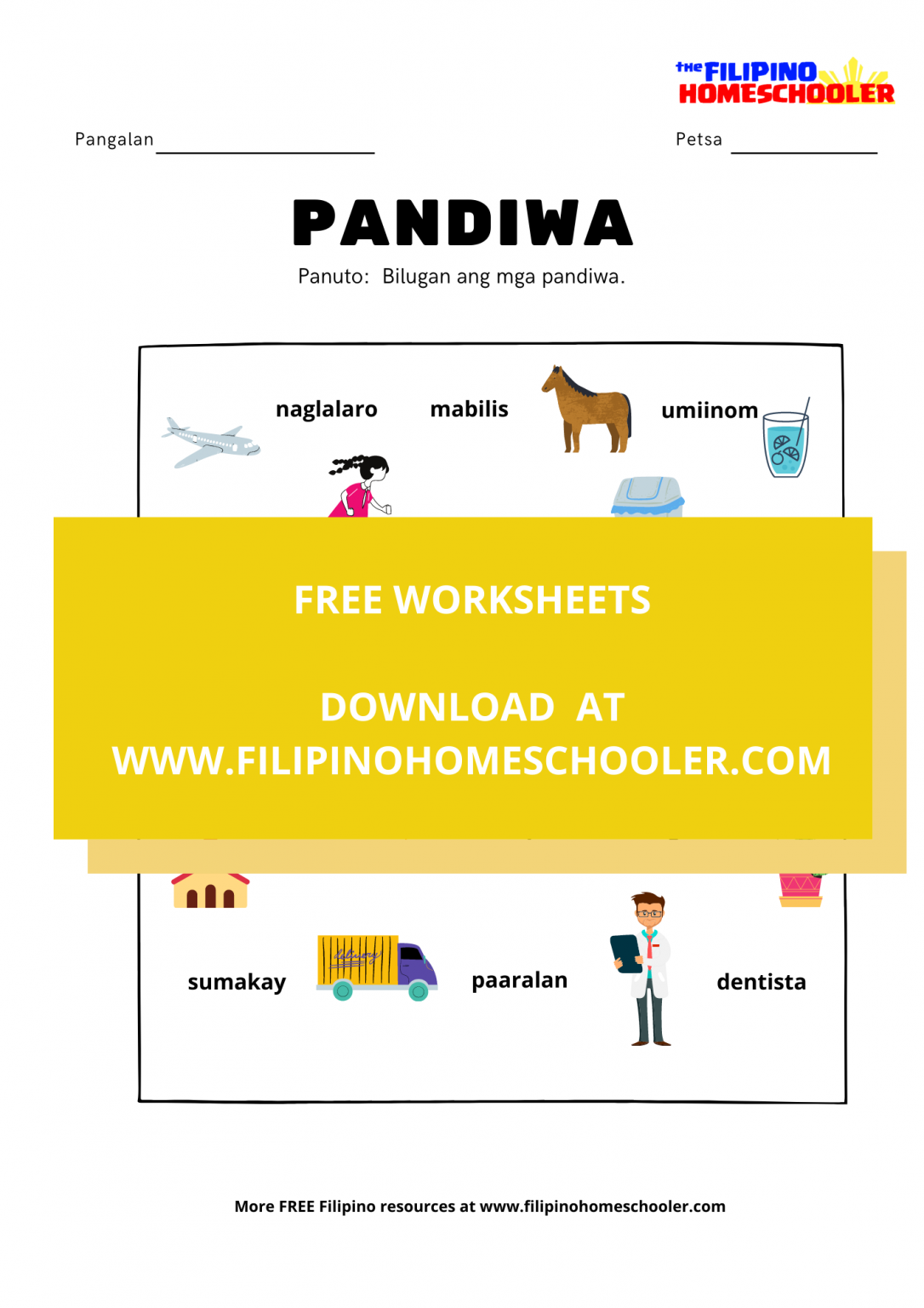 Free Filipino Worksheets (Part 2) — The Filipino Homeschooler