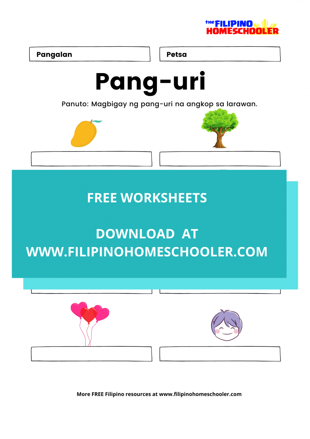 Pang Uri At Mga Halimbawa The Filipino Homebabeer Nito Worksheet 1st