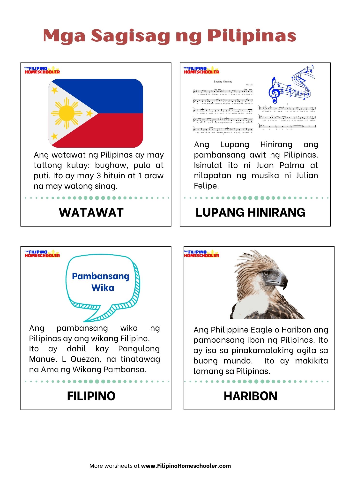 Search/mga Pambansang Sagisag Ng Pilipinas At Ang Kahulugan Nito - Gambaran
