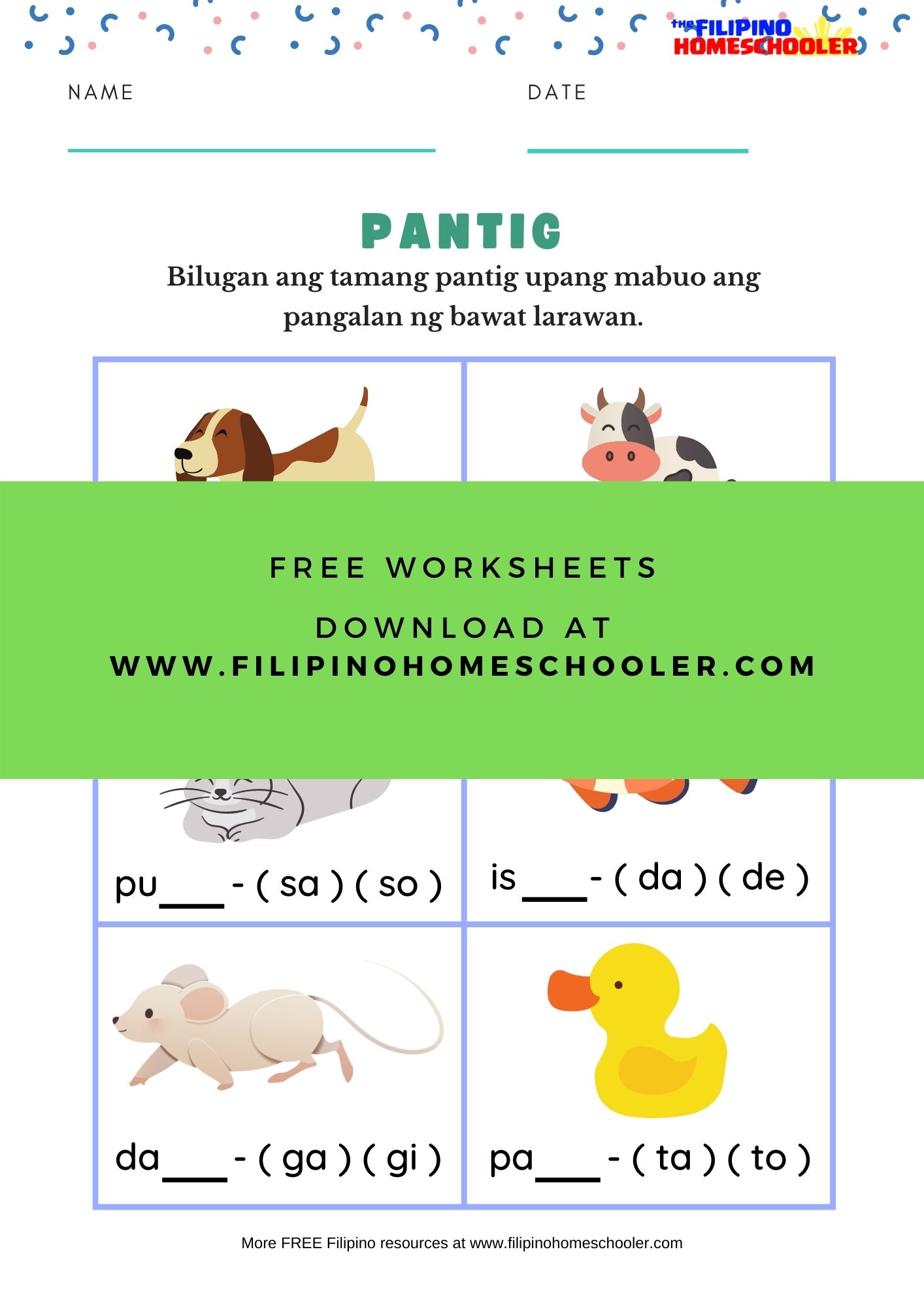 Pantig — The Filipino Homeschooler