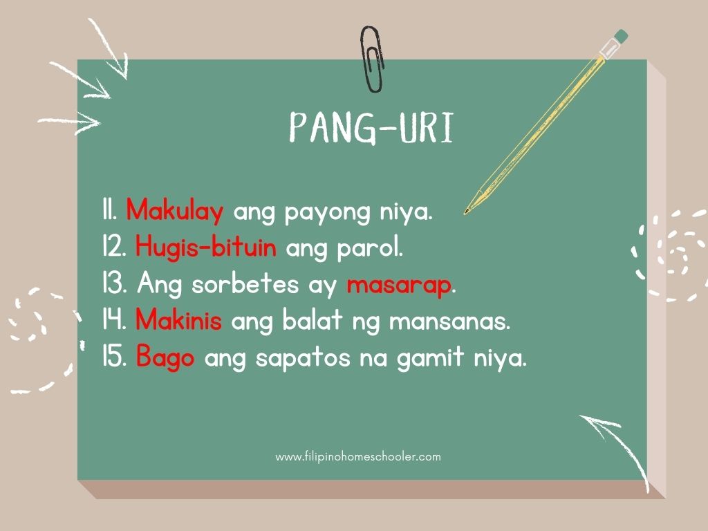 100+ Halimbawa Ng Pang-uri Sa Pangungusap — The Filipino Homeschooler